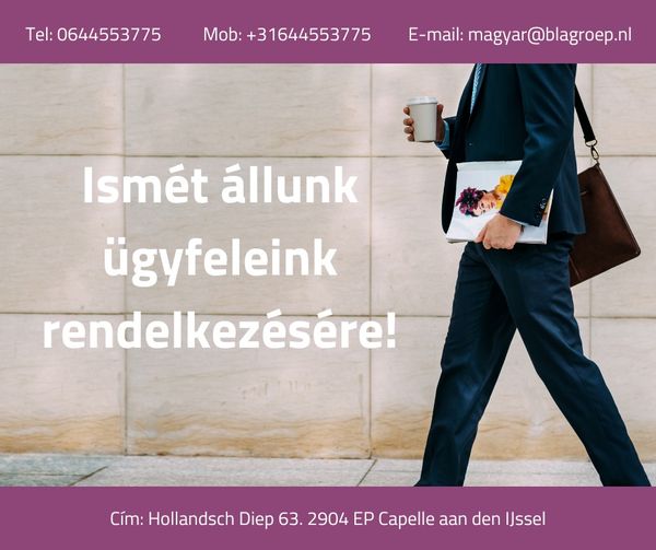 Ismét állunk ügyfeleink rendelkezésére!