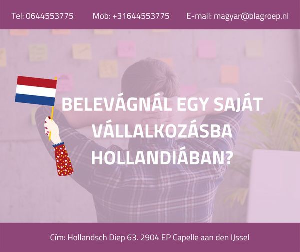 Belevágnál egy saját vállalkozásba Hollandiában?